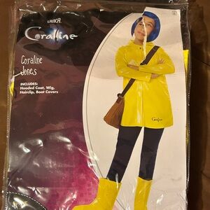 Coraline costume kids XL but fits adults XS